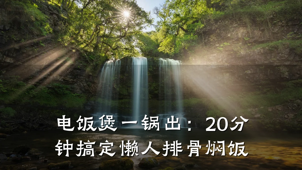 电饭煲一锅出：20分钟搞定懒人排骨焖饭