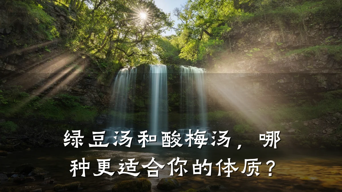 绿豆汤和酸梅汤，哪种更适合你的体质？