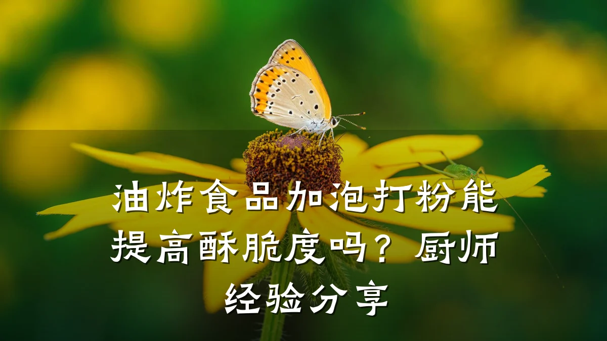 油炸食品加泡打粉能提高酥脆度吗？厨师经验分享