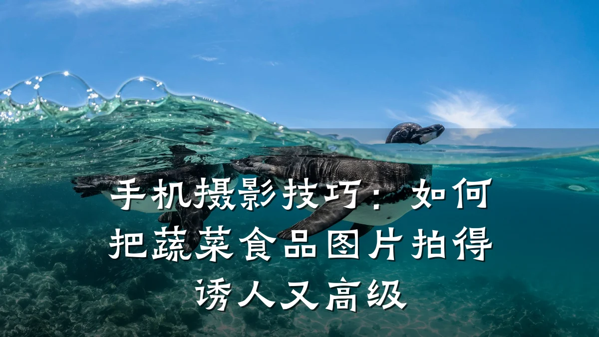 手机摄影技巧：如何把蔬菜食品图片拍得诱人又高级