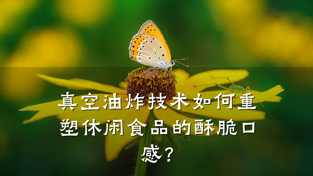 真空油炸技术如何重塑休闲食品的酥脆口感？